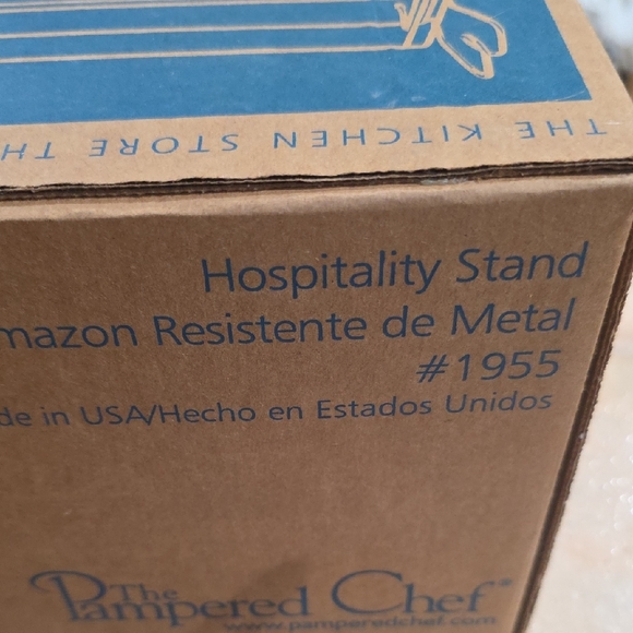 Pampered Chef Black Metal Hospitality Stand - Picture 6 of 7